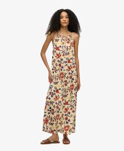 Superdry Vrouwen Beach Camimaxi-jurk Crème
