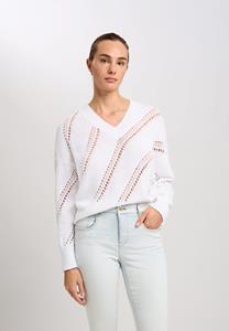 MARC AUREL Pullover mit diagonalem Ajour