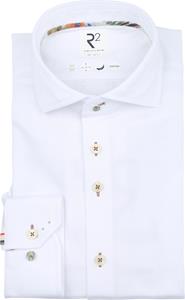 R2 Amsterdam R2 Shirt Japanese Knitted Contrast White