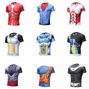 HerSight Zomer Dragon Ball Armor Korte Mouw Losse T-shirt Anime Kleding Top Casual Trend S