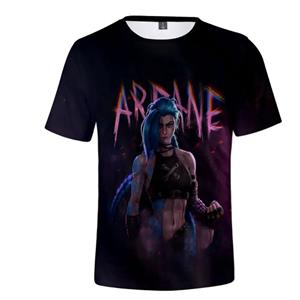 WowClassic Summer Funny Arcane Jinx 3D Printed Men Short-sleeved Casual T-shirt All-match Streetwear Tops T-Shirts Men’s S