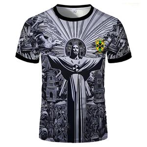 Laoxu Zomer Voetbal Training Top Brazilië Special Edition Jesus Zwart Grijs Voetbalshirt Volwassenen Kinderen Outdoor Snel drogend Top 6XL S wit