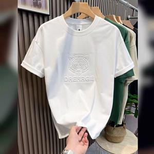VantaGoods Heren Zomer Koreaanse Stijl Kort Mouw Trendy Losse Casual T-shirt M wit