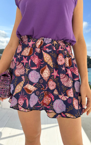 The Musthaves Yves Skort Shell Dark Purple