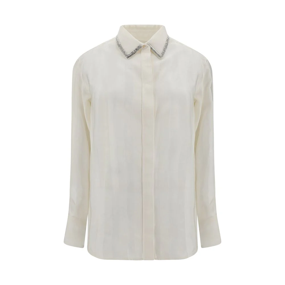 Golden Goose Deluxe Brand Marysole shirt met strikpatroon en kraag
