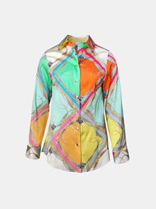 Mucho Gusto  blouse francis bay kleurrijke ruitprint
