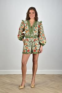 Farm Rio jumpsuit met schouderdetail multicolour
