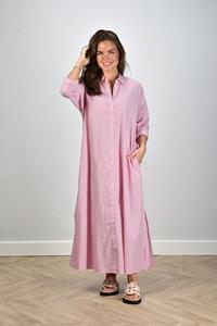 Xirena lange jurk Boden met gestreepte print roze