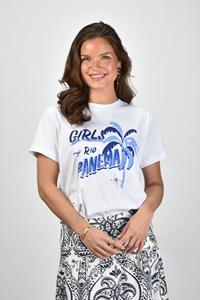 Farm Rio t-shirt met print 332550 wit