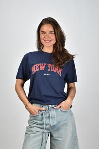 Sporty & Rich t-shirt met print New York Ivy blauw