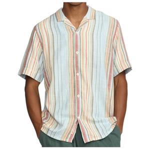 Revolution  Short-Sleeved Cuban Cotton Shirt - Overhemd, grijs