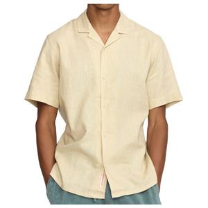Revolution  Short-Sleeved Cuban Linen Shirt - Overhemd, beige
