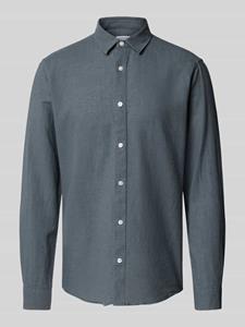 Only & Sons onscaiden life ls solid linen shirt 22012321 stormy weather
