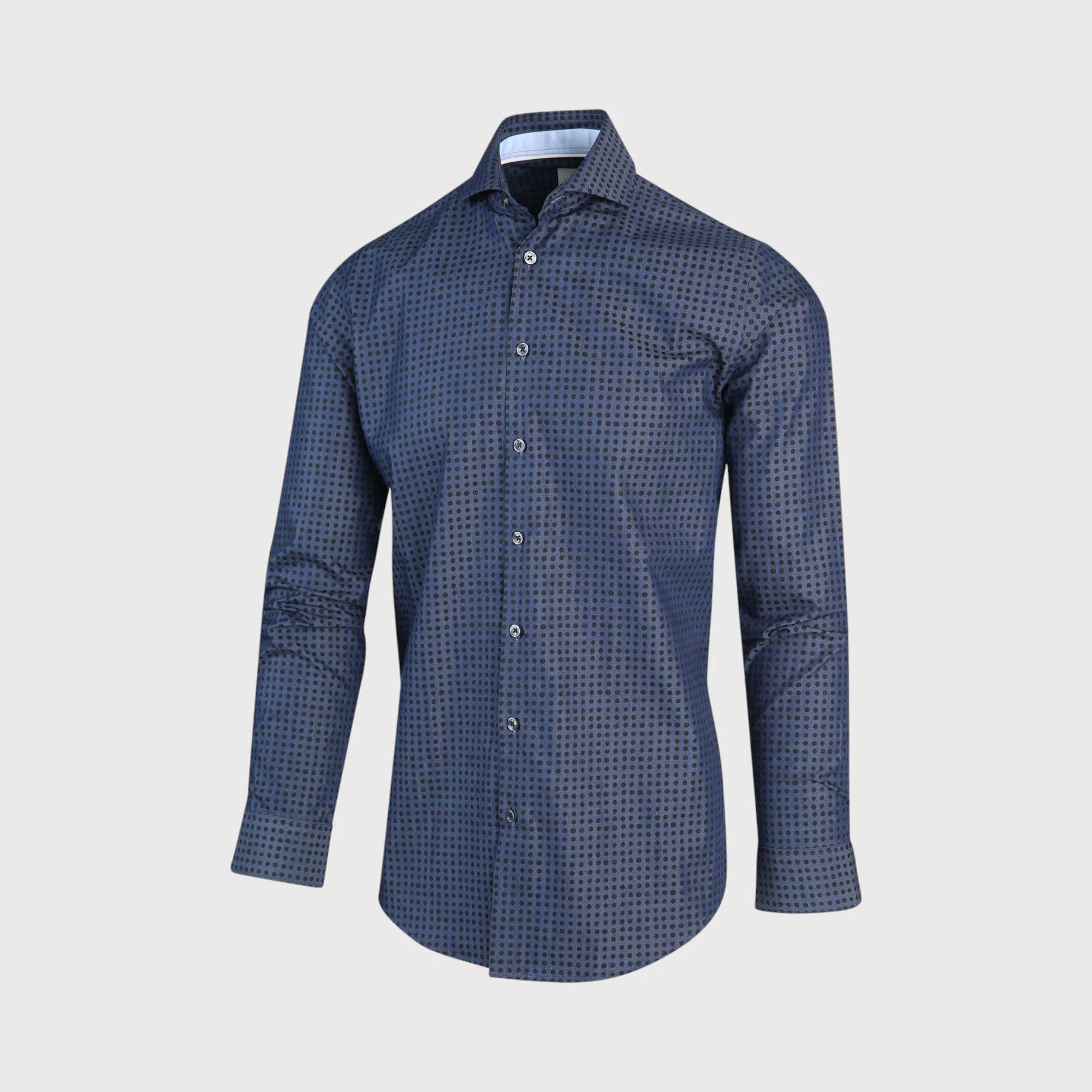Blue Industry Stippenprint overhemd |