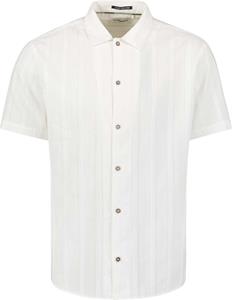 No Excess Shirt short sleeve dobby vertical s white