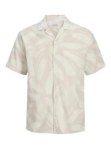 Jack & Jones Jjalberto seersucker resort shiirt ecru dessin