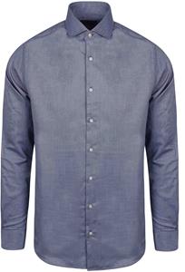 Steppin' Out Overhemd Oxford Melange Blauw