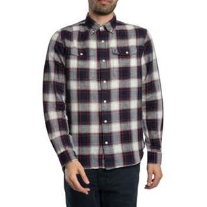 Superdry Overhemd Lange Mouw  Merchant linnen geruit overhemd
