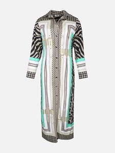 Mucho Gusto Jurk francis bay beige zebra met riem details