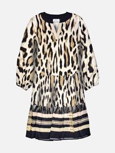 Mucho Gusto Jurk san rafael luipaardprint met riemen
