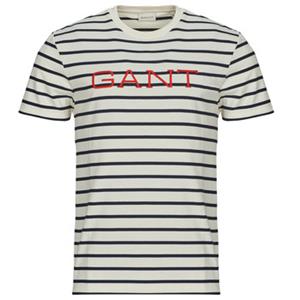 Gant T-shirt Korte Mouw  GRAPHIC STRIPED SS T-SHIRT