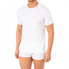 Abanderado Heren T-shirt met korte mouwen en ronde hals A0DGP L wit