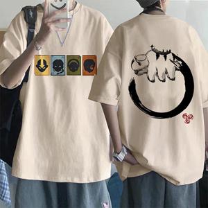 WowClassic Mode Mange T-shirt Avatar The Last Airbender Y2k Shirt Streetwear Appa Yip Casual T-shirt Hip Hop Harajuku Tees Tops Kleding T-shirts Heren S