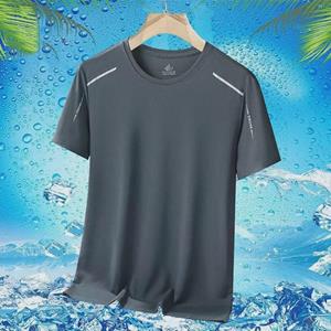 VantaGoods Heren T-shirt met korte mouwen van Ice Silk, snel drogend mesh voor zomerfitness 5XL