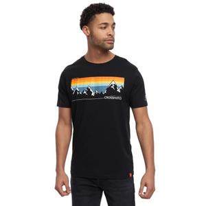 Crosshatch Chamlang Marl T-shirt voor heren XL zwart