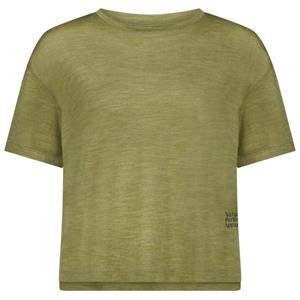 Mons Royale  Women's Zephyr Merino Tencel Boxy T-Shirt - Merinoshirt, fern