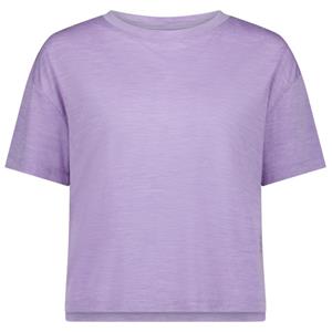 Mons Royale  Women's Zephyr Merino Tencel Boxy T-Shirt - Merinoshirt, lupin