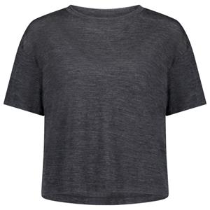Mons Royale  Women's Zephyr Merino Tencel Boxy T-Shirt - Merinoshirt, smoke