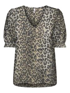 Only onlnova life vis s/s blair top aop 15256766 timber wolf