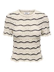 Only onlannasofia life ss stripe o-neck 15318123 black