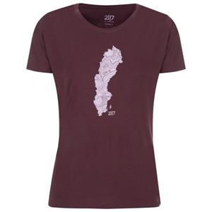 2117 of sweden  Women's Apelviken T-Shirt - T-shirt, rood/purper