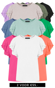 Jurkjes Deal Broderie Detailed Top Leya