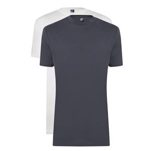 Alan Red T-shirts Virginia 2-pack Iron/White  