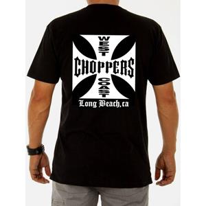 Our T-shirts West Coast Choppers Cross Frame Print T-shirt Mannelijke Hip Hop Streetwear Oversized T-shirts Mode T-shirts Heren Fleece Korte Mouw M