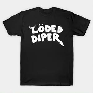 Huiteng Grappige kleding LODED DIPER DAGBOEK VAN EEN WIM KID Bedrukt T-shirt Tops Mannen Vrouwen Zomer Comfortabele tops Unisex Straatmode S