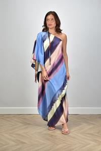 AVDW maxi jurk Blurry Butterfly 087 multicolour
