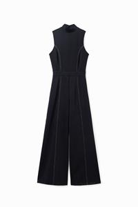 Desigual Culotte jumpsuit met sierstiksels - BLACK