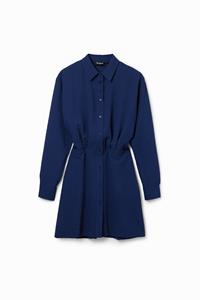 Desigual Korte overhemdjurk textuur - BLUE