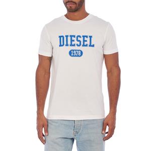 Diesel Heren A03824-40GRAI T-shirt met korte mouwen en print L