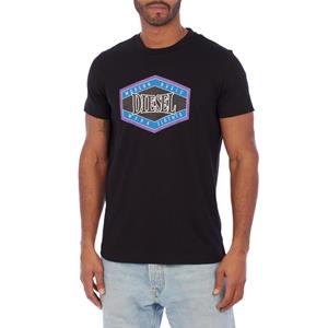 Diesel Heren A06497-70GRAI T-shirt met korte mouwen en print L