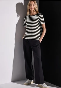STREET ONE T-shirt met streepmotief
