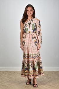 Farm Rio maxi jurk one shoulder multicolour