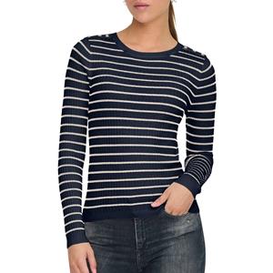 Only Onlmila ls stripe button o-neck cs