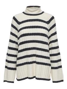 Jacqueline de Yong Jdymiley ls long stripe pullov knt ecru dessin