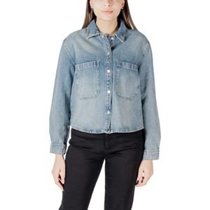 Only Overhemd  ONLCASSIE LS OVS DNM SHIRT DOT 15329891