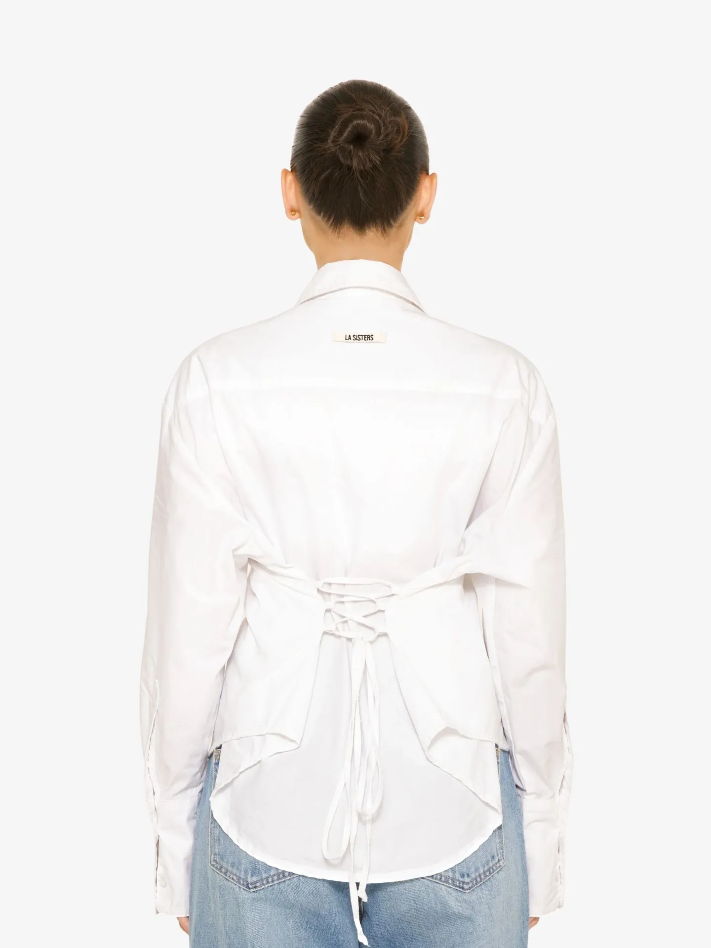 LA Sisters Dames blouse tie back